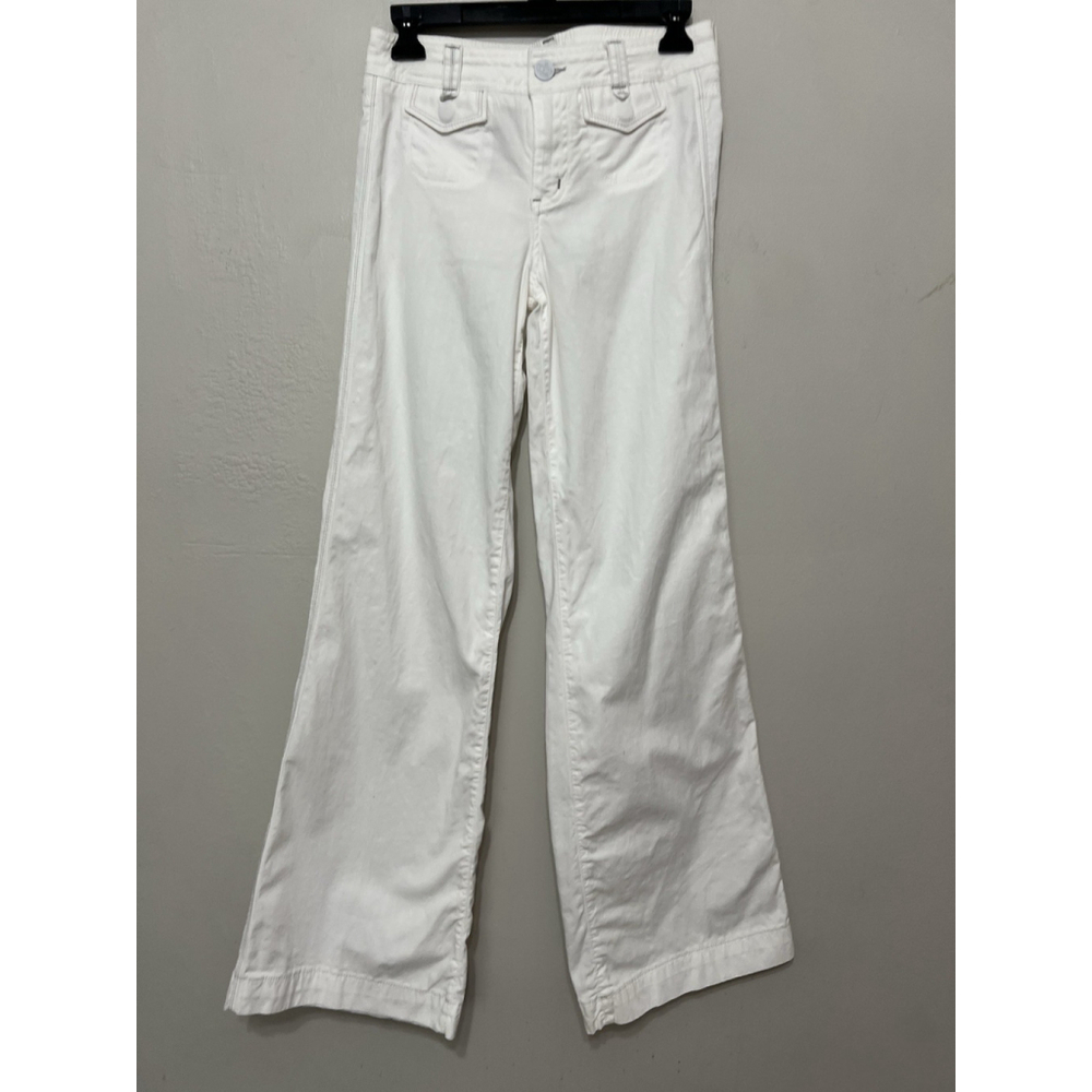 JUICY COUTURE‎ JEANS Size 2 Tall Flare Hippie Bootcut White Y2K Low Rise NWOT